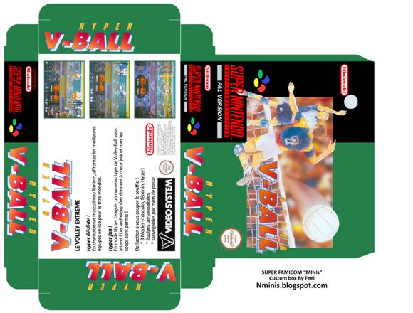 Hyper V Ball - Nintendo Super Nintendo Entertainment System (SNES) video game collectible [Barcode 3362932400813] - Main Image 2