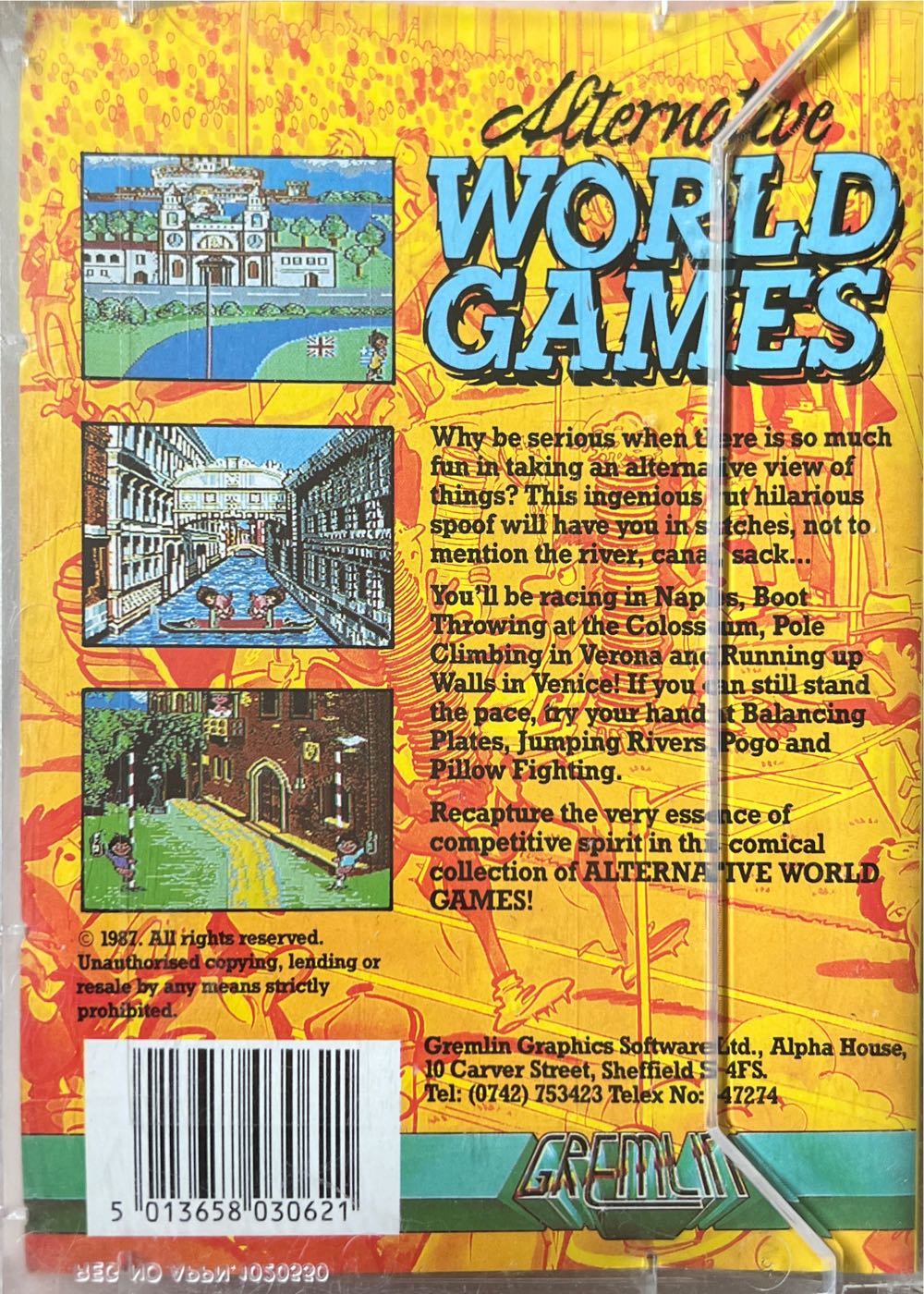 Alternative World Games - Commodore 64 video game collectible [Barcode 5013658030621] - Main Image 2