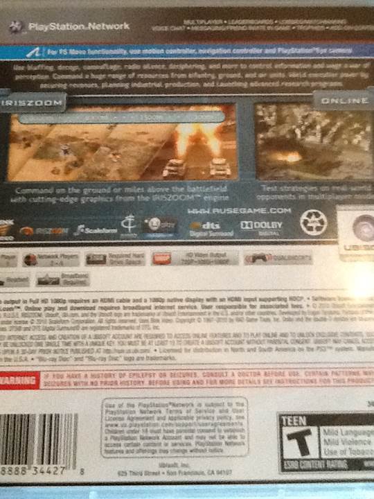 Ruse: The Art of Deception - Sony PlayStation 3 (PS3) (4) video game collectible - Main Image 2