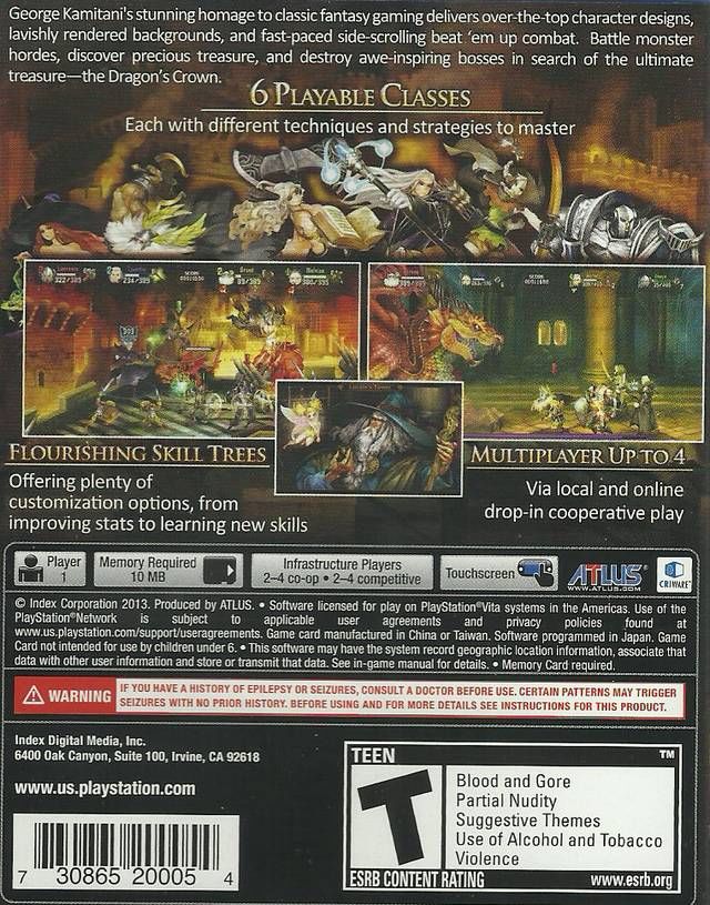 Dragons Crown - Sony PlayStation Vita (PS Vita) video game collectible - Main Image 2