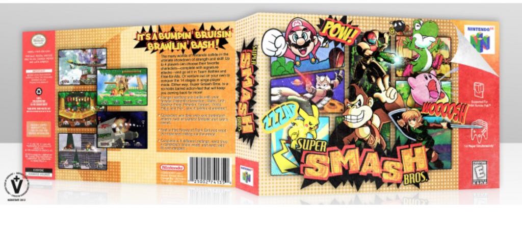 Super Smash Bros - Nintendo 64 (N64) (1999, Nintendo - 4) video game collectible - Main Image 2