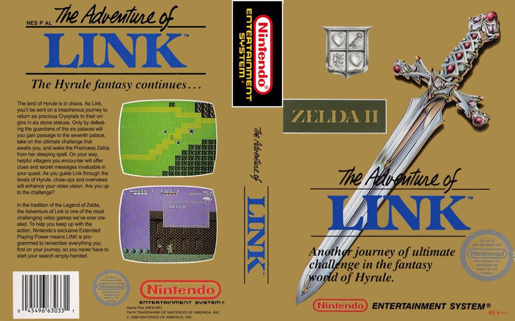 The Legend Of Zelda 2 - Nintendo Entertainment System (NES) video game collectible - Main Image 2