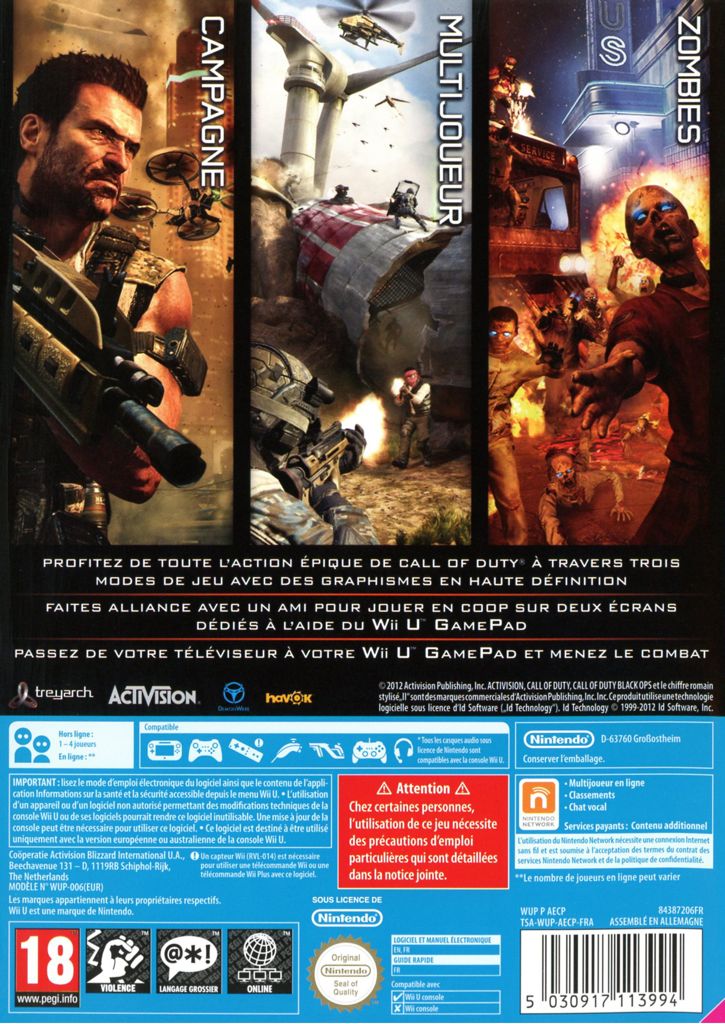 Call Of Duty: Black Ops II - Nintendo Wii U (Activision - 4) video game collectible [Barcode 047875843882] - Main Image 2
