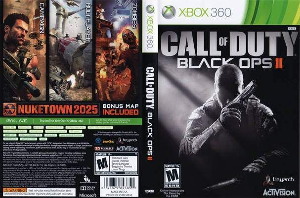 Call Of Duty: Black Ops 2 - Microsoft Xbox 360 (Actvision/Treyarch - 1-4) video game collectible - Main Image 2