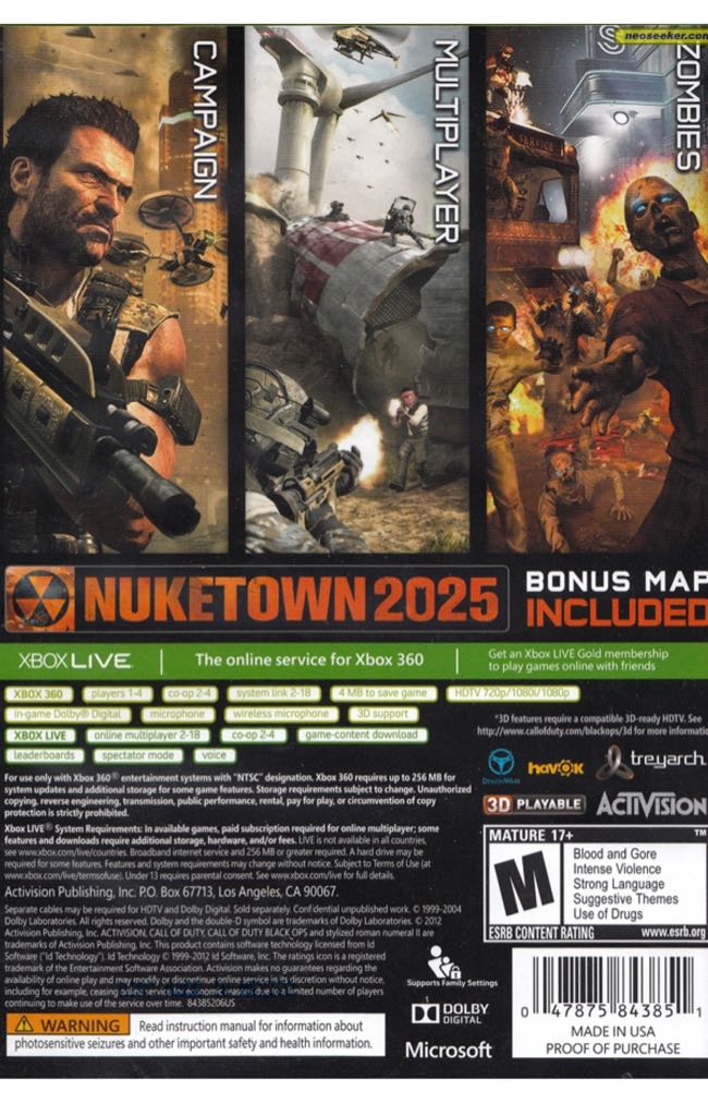 Call Of Duty: Black Ops 2 - Sony PlayStation 4 (PS4) (Activision) video game collectible - Main Image 2