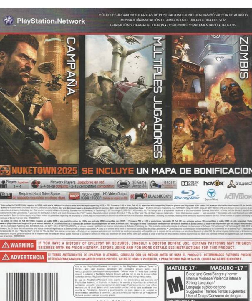 Call Of Duty: Black Ops 2 - Sony PlayStation 4 (PS4) video game collectible - Main Image 2