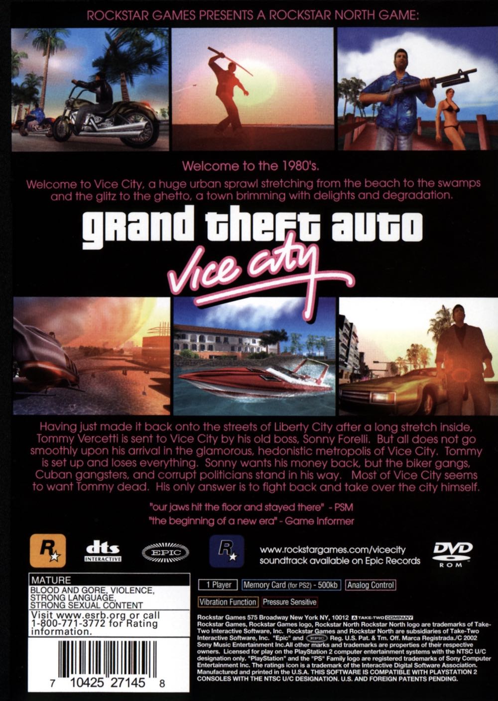 Grand Theft Auto: Vice City - Sony PlayStation 2 (PS2) video game collectible - Main Image 2