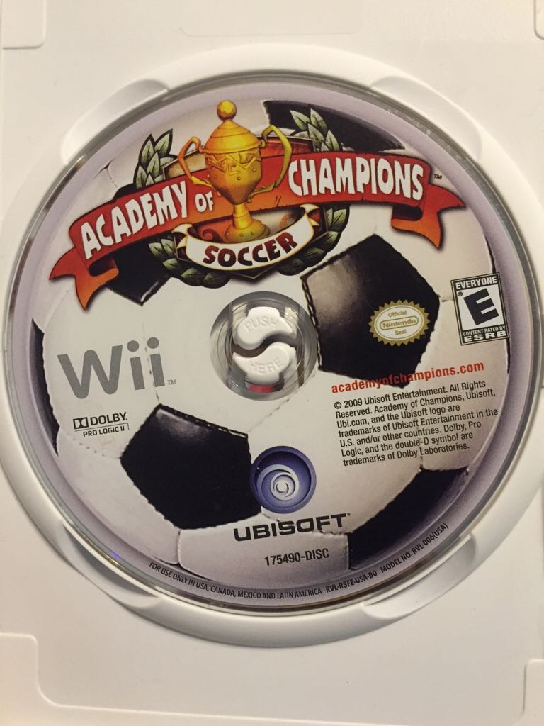 Academy Of Champions Soccer - Nintendo Wii (Ubisoft - 2) video game collectible [Barcode 008888175490] - Main Image 2