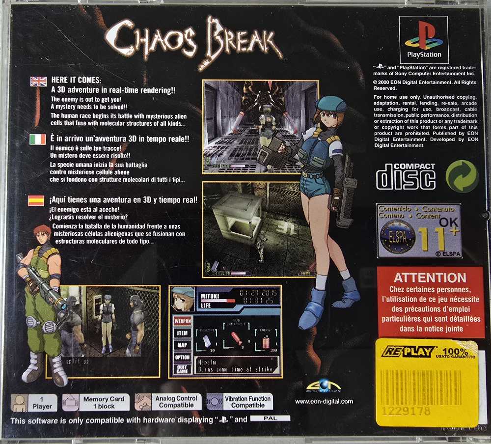 Chaos Break - Sony PlayStation video game collectible - Main Image 2