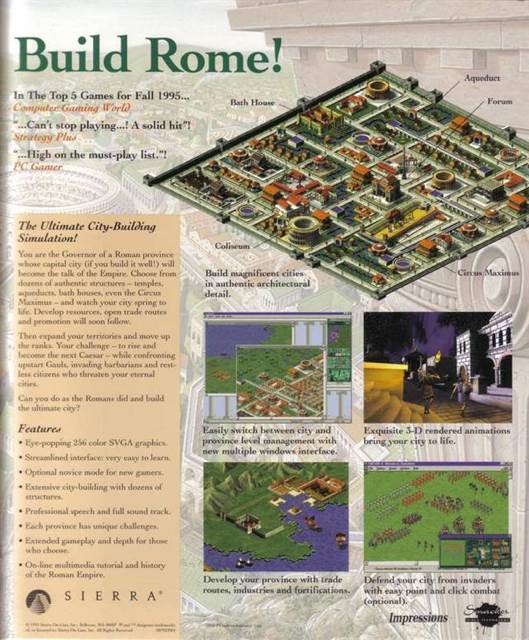 Caesar II - PC (Sierra On-Line - 1) video game collectible [Barcode 020626237024] - Main Image 2