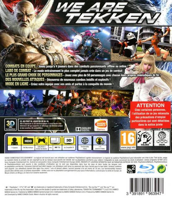 Tekken Tag Tournament 2 - Microsoft Xbox 360 (Namco Bandai - 2) video game collectible [Barcode 3391891967655] - Main Image 2