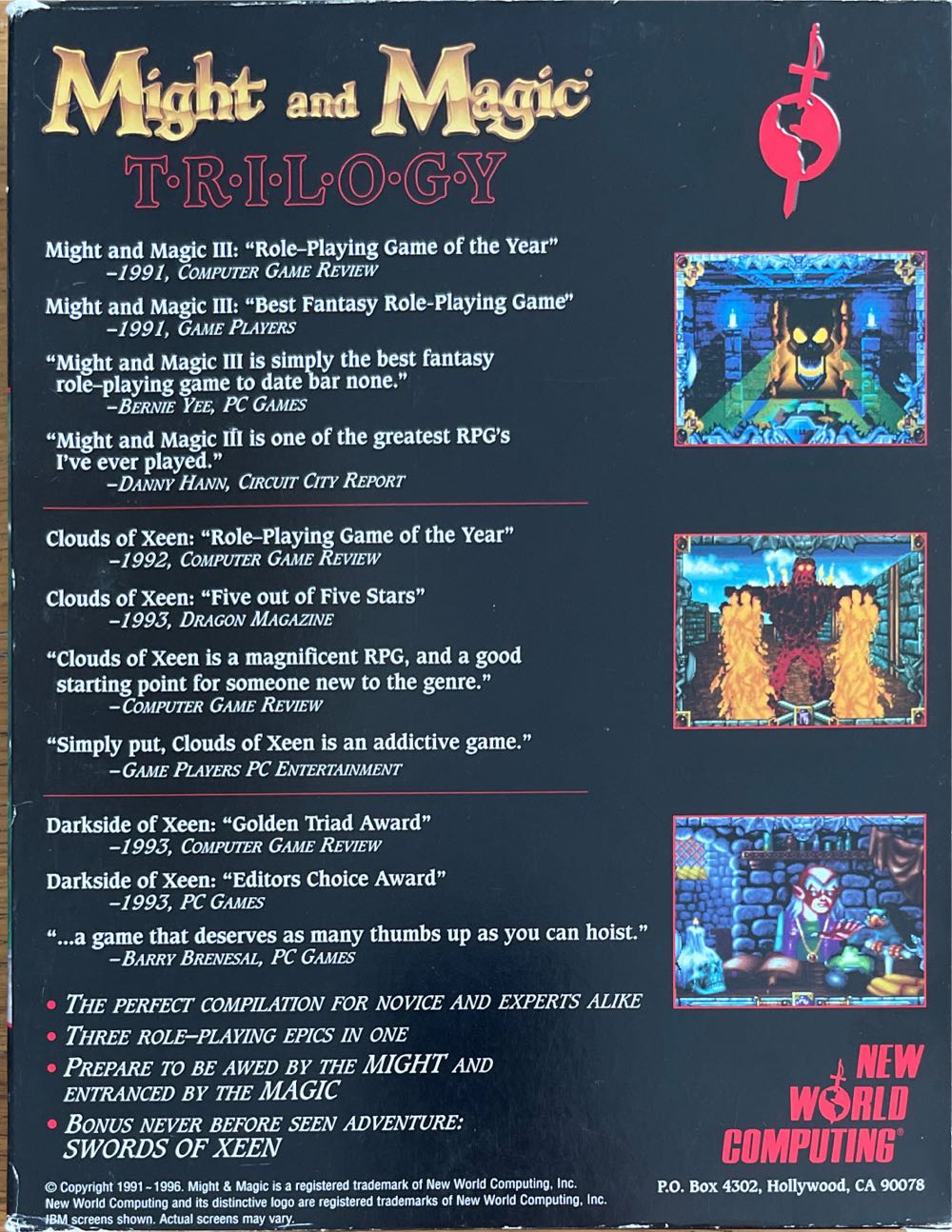 Might And Magic Trilogy - PC (New World Computing) video game collectible [Barcode 022718025274] - Main Image 2