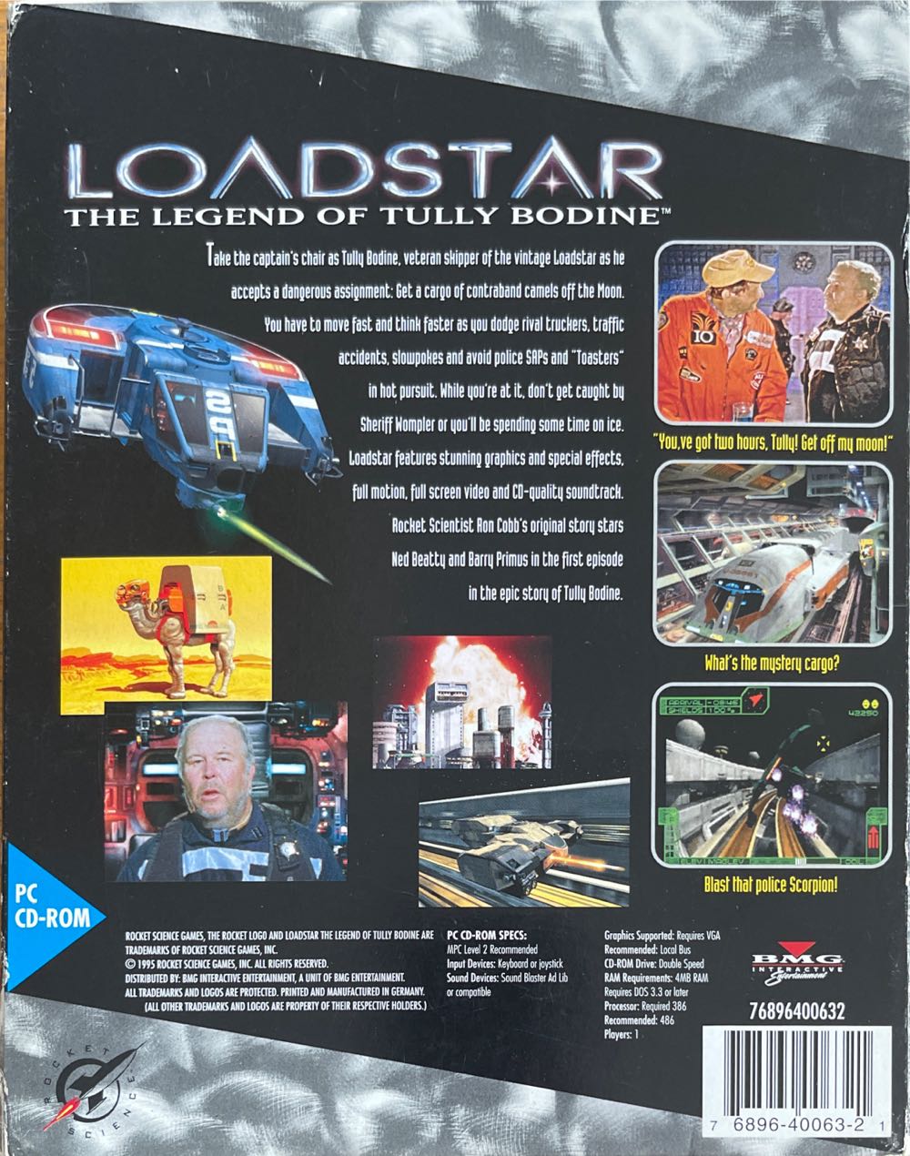 Loadstar: The Legend Of Tully Bodine - PC video game collectible [Barcode 768964006321] - Main Image 2