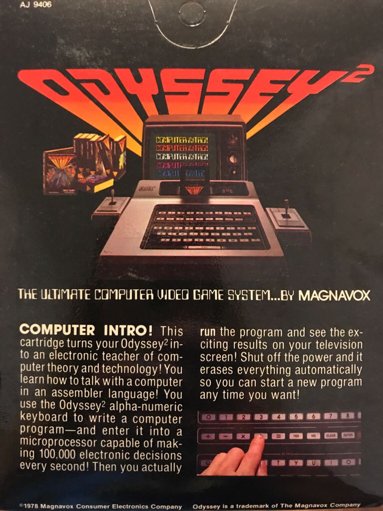 Computer Intro! - Magnavox Odyssey II video game collectible - Main Image 2