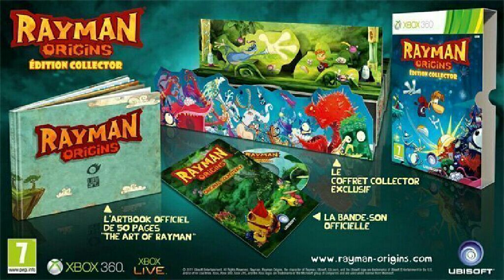 Rayman Origins Collector’s Edition - Microsoft Xbox 360 (Ubisoft) video game collectible [Barcode 3307215601259] - Main Image 1