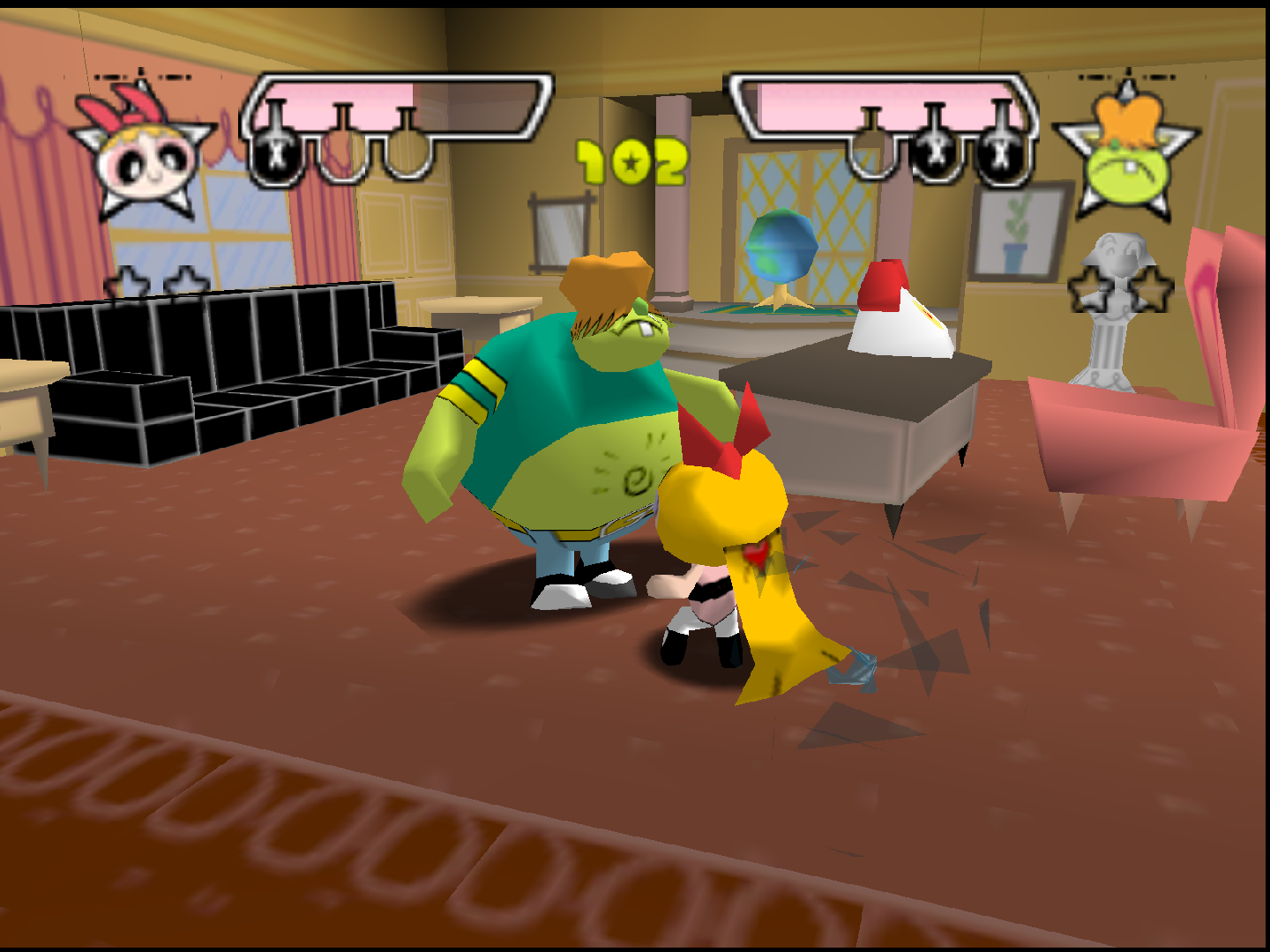 N64 - The Powerpuff Girls: Chemical X-Traction - Nintendo 64 (N64) (Bam! Entertainment - 4) video game collectible [Barcode 682384210024] - Main Image 4