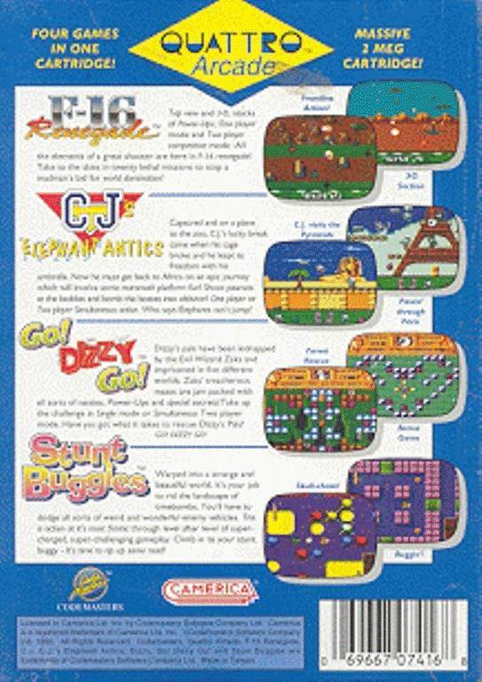 4 Quattro Arcade - Nintendo Entertainment System (NES) (Camerica) video game collectible - Main Image 2