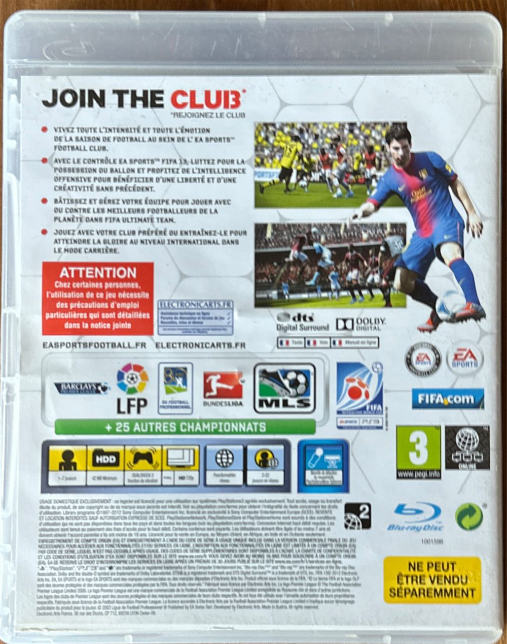 Fifa 13 - Sony PlayStation 3 (PS3) (1-7) video game collectible [Barcode 5030942111446] - Main Image 2