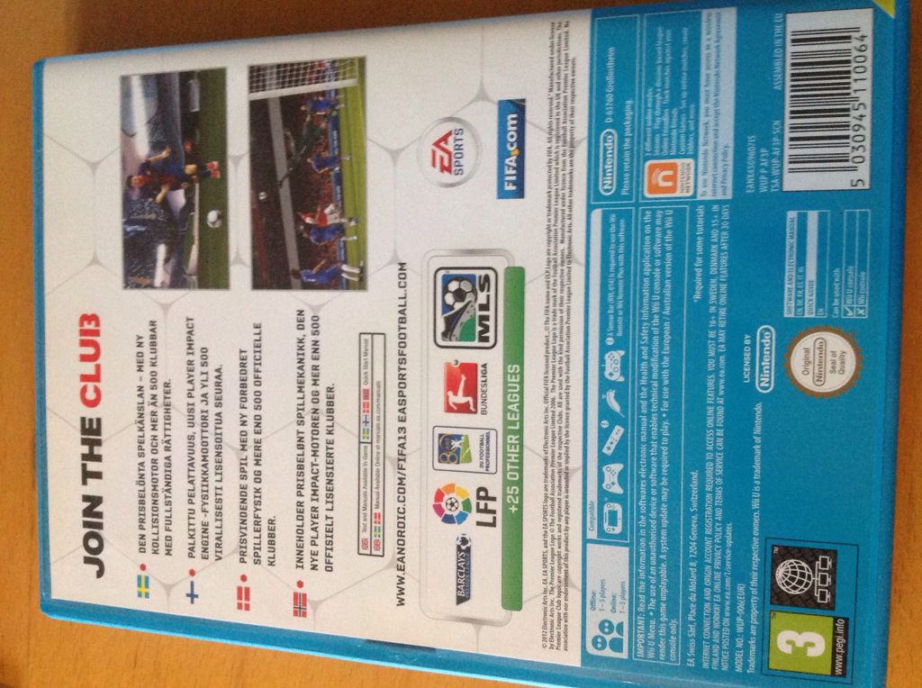 Fifa 13 - Nintendo Wii U ((EA) Electronic Arts - 1-5) video game collectible [Barcode 5030945110064] - Main Image 2
