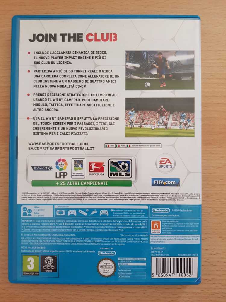 Fifa 13 - Nintendo Wii U ((EA) Electronic Arts) video game collectible [Barcode 5030947110062] - Main Image 2