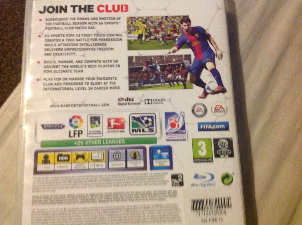 Fifa 13 - Sony PlayStation 3 (PS3) (Ea Sports - 1-7) video game collectible [Barcode 777724729004] - Main Image 2
