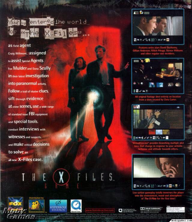 X-Files Game, The - PC (Fox Interactive - 1) video game collectible [Barcode 5030930017484] - Main Image 2