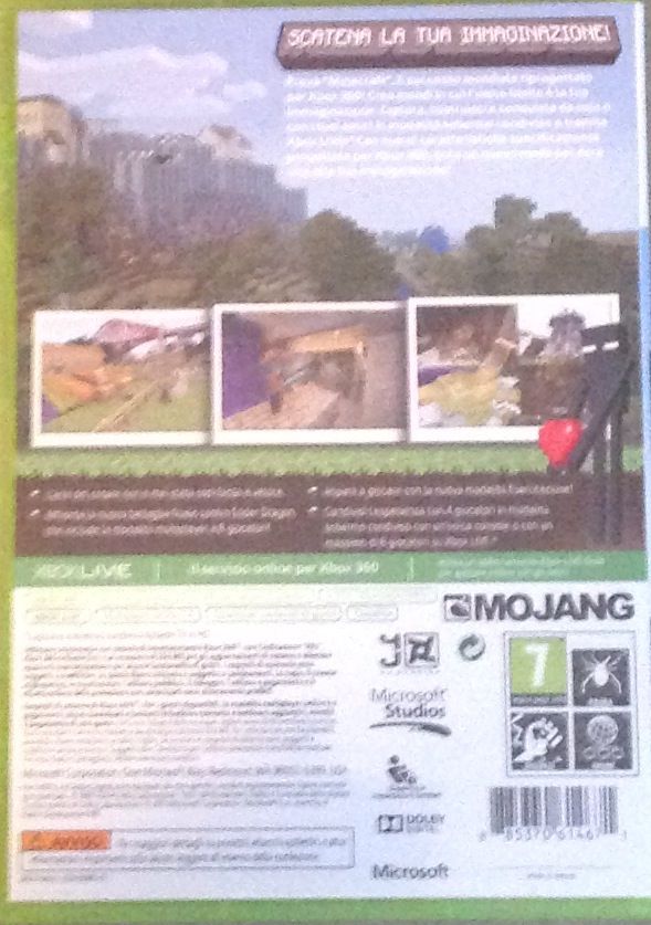 Minecraft Xbox 360 Edition - Microsoft Xbox 360 (Mojang - 1-4) video game collectible [Barcode 885370614671] - Main Image 2