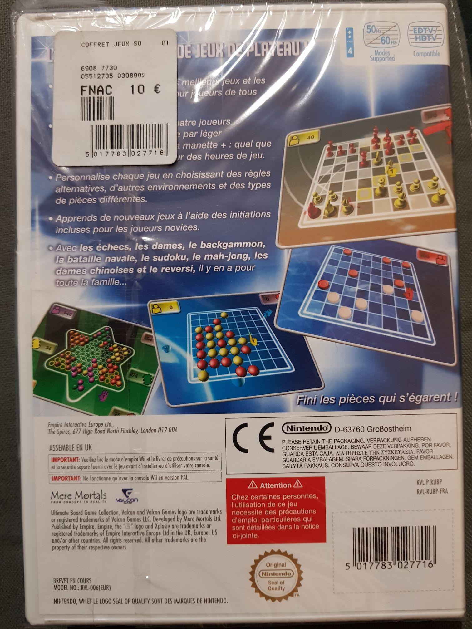 Le Coffret De Jeux De Societe Familial - Sony PlayStation Portable (PSP) video game collectible [Barcode 5017783027587] - Main Image 2