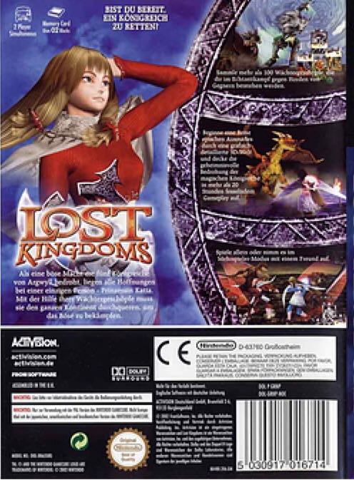 Les royaumes perdus - Nintendo GameCube (Activision - 1) video game collectible [Barcode 5030917016707] - Main Image 2