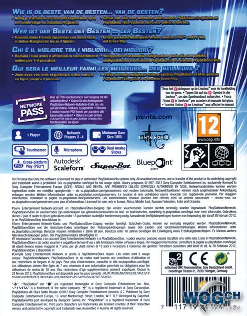 Playstation All-Stars Battle Royale - Sony PlayStation Vita (PS Vita) (Sony Computer Entertainment - 4) video game collectible [Barcode 711719221135] - Main Image 2