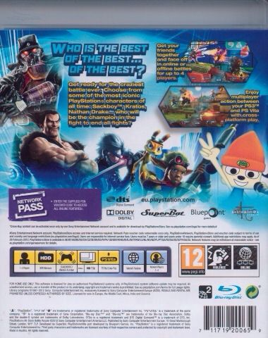 Playstation All-Stars Battle Royale (Essentials) - Sony PlayStation 3 (PS3) (Sony Computer Entertainment Europe - 1-4) video game collectible [Barcode 711719242376] - Main Image 2