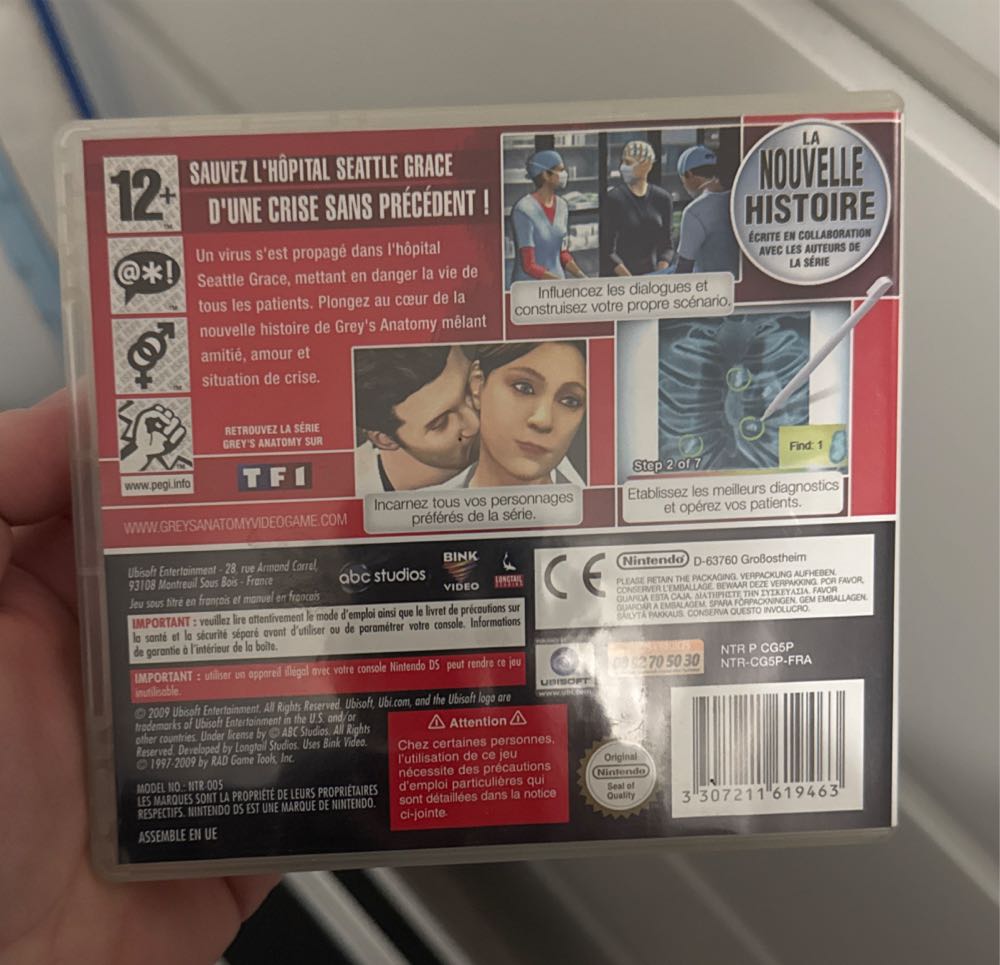 Grey’s Anatomy - Nintendo DS video game collectible [Barcode 3307211619463] - Main Image 2