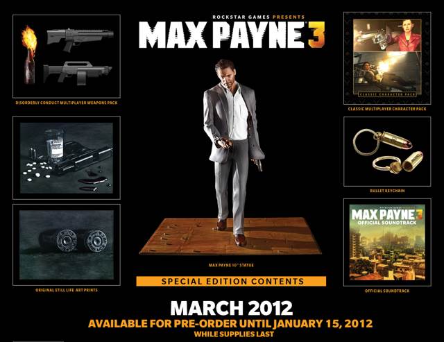 Max Payne 3 | Special Edition - Sony PlayStation 3 (PS3) (Rockstar Games - 1) video game collectible [Barcode 710425471292] - Main Image 2