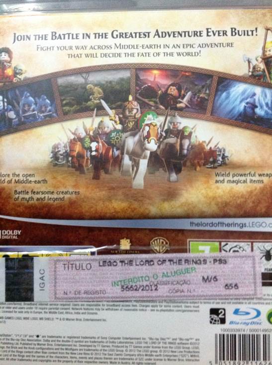 LEGO Herr der Ringe - Sony PlayStation 3 (PS3) video game collectible [Barcode 5051892116268] - Main Image 2