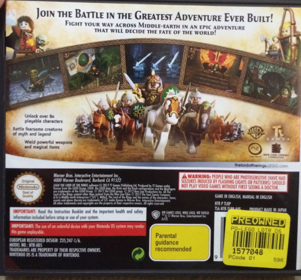 LEGO Lord of the Rings - Nintendo DS video game collectible - Main Image 2