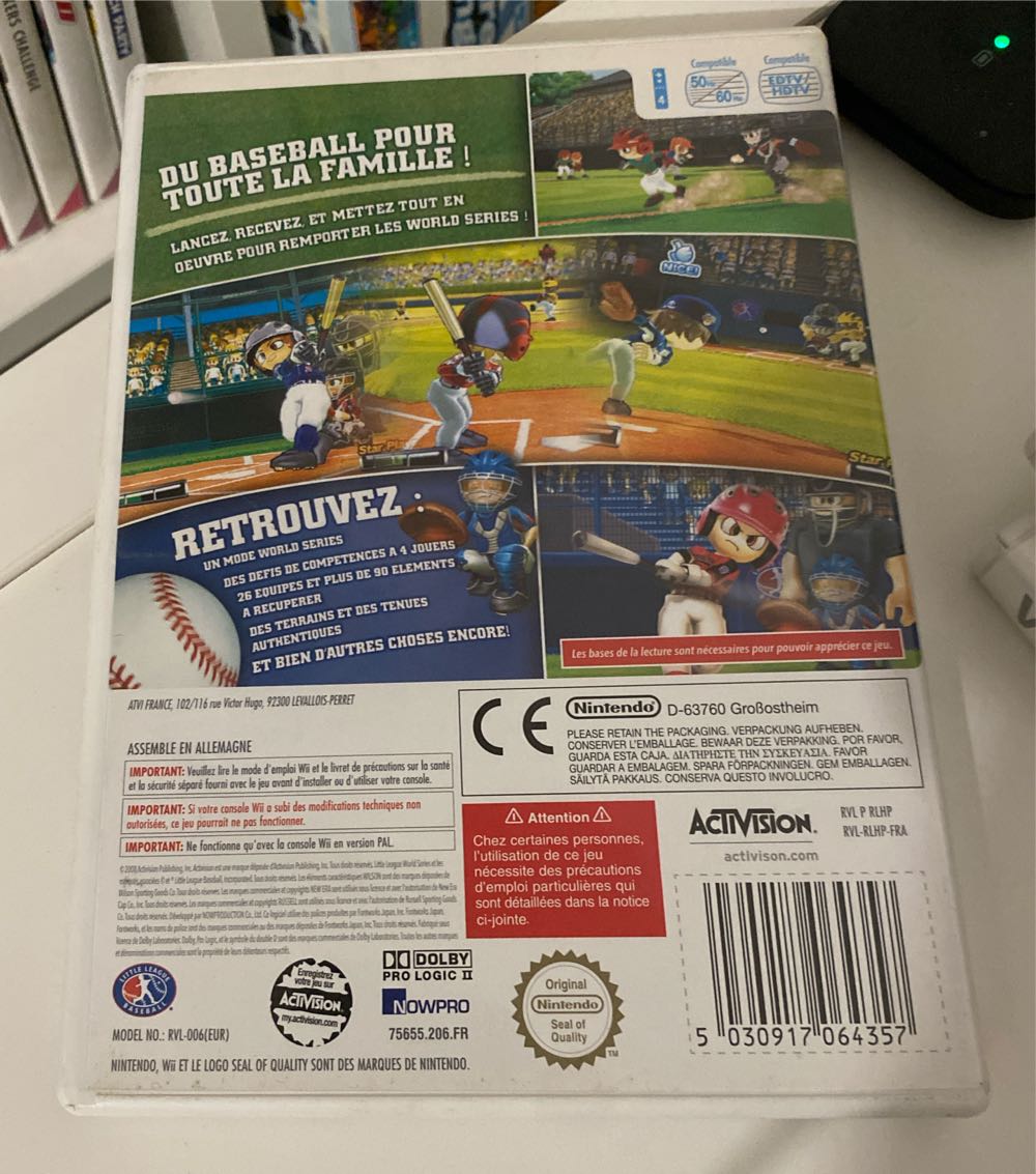 Little League World Series Baseball - Nintendo Wii (4) video game collectible [Barcode 5030917064357] - Main Image 2