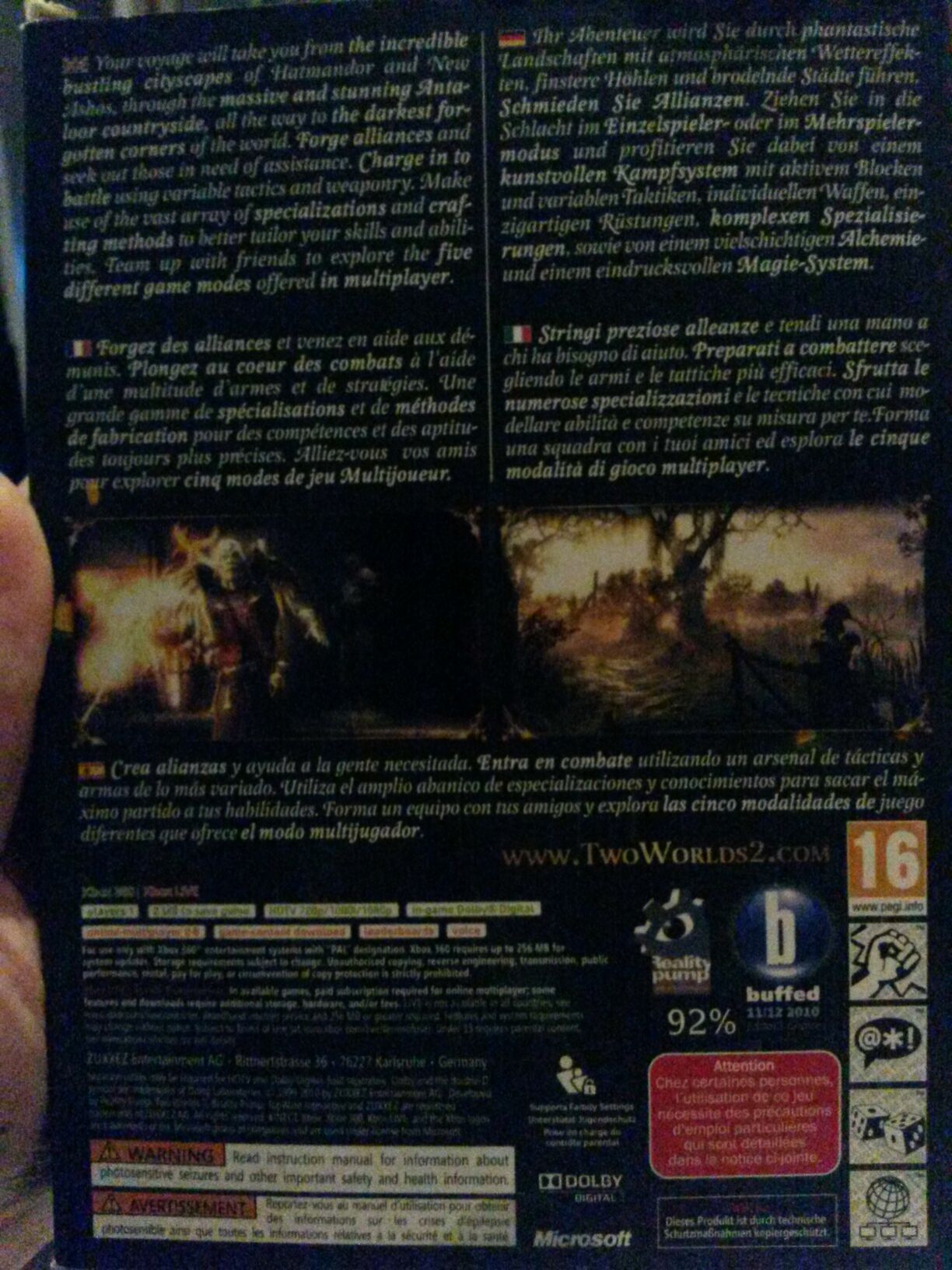 Two Worlds 2 Premium Edition - Microsoft Xbox 360 (TopWare Interactive) video game collectible [Barcode 4250230290146] - Main Image 2