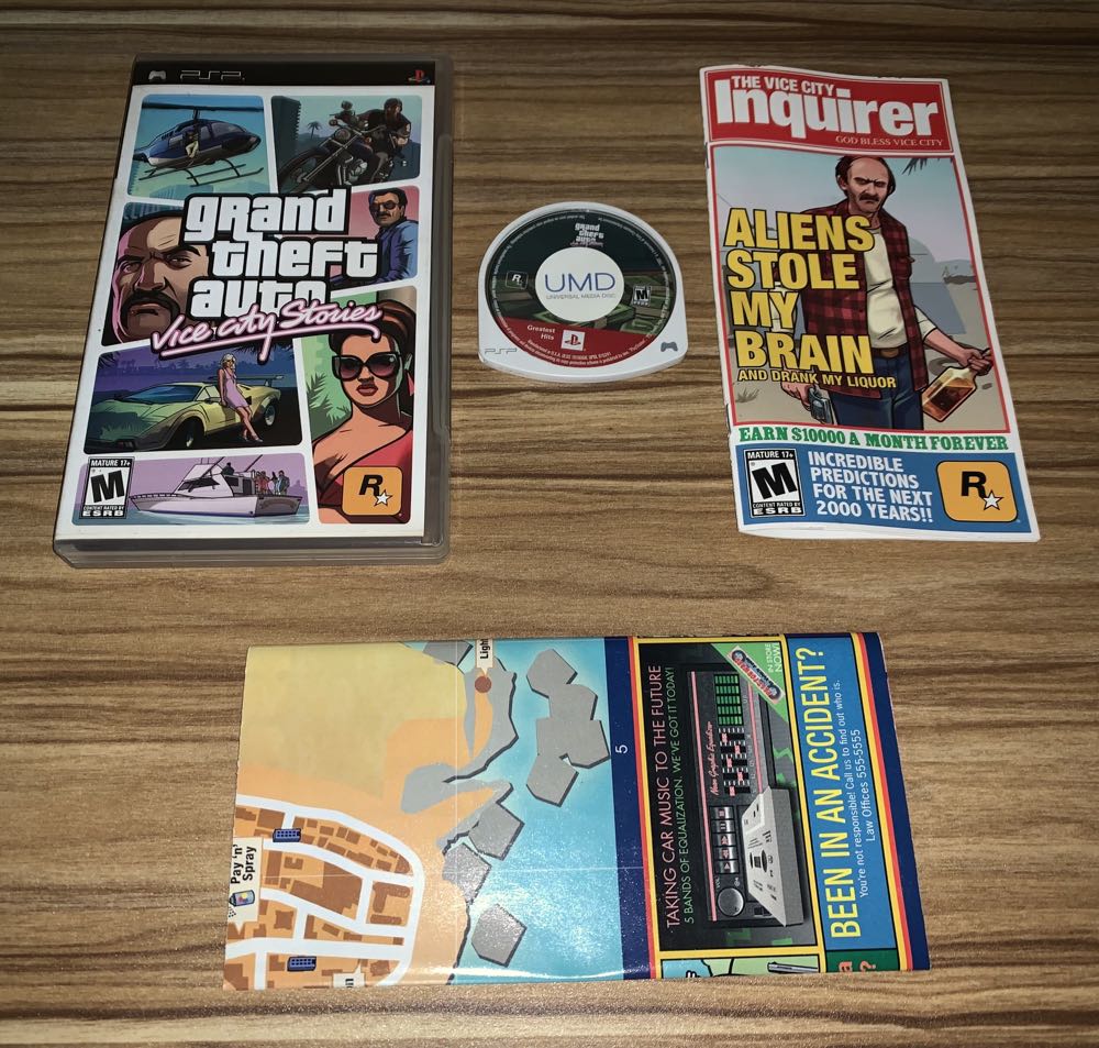 Grand Theft Auto: Vice City Stories - Sony PlayStation Portable (PSP) (Rockstar Games - 1) video game collectible [Barcode 710425279768] - Main Image 3