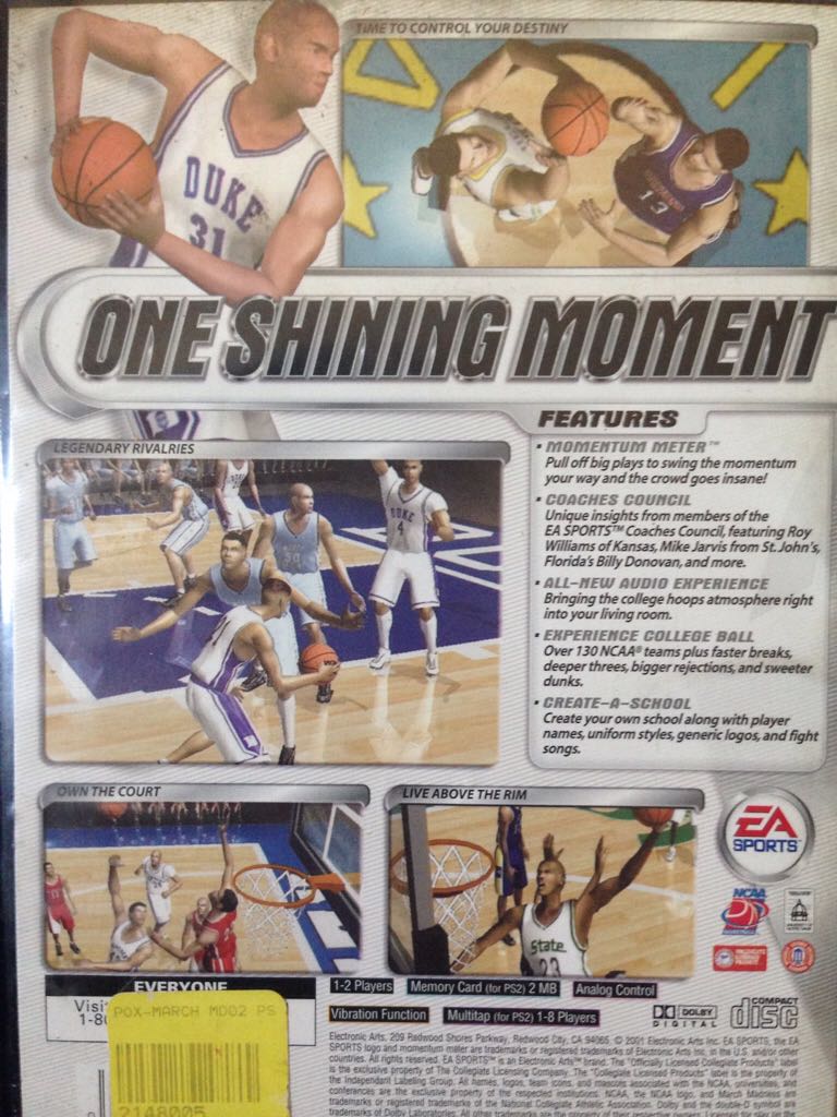 March Madness 2002 - Sony PlayStation 2 (PS2) video game collectible - Main Image 2