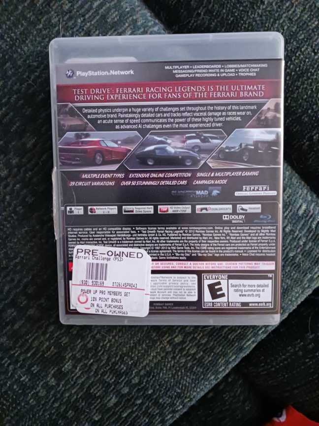 Test Drive: Ferrari Racing Legends - Sony PlayStation 3 (PS3) (Atari - 2) video game collectible [Barcode 742725283817] - Main Image 3