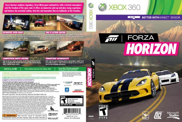 Forza Horizon - Microsoft Xbox 360 (Microsoft Game Studios - 1) video game collectible [Barcode 885370404531] - Main Image 2
