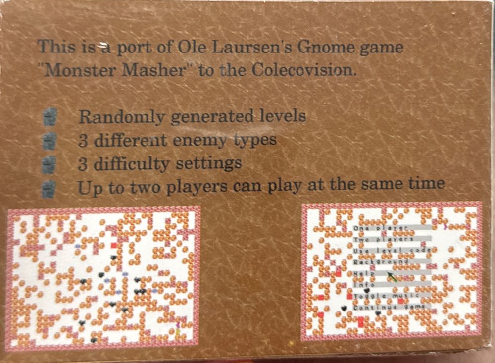Monster Masher - Colecovision (Philip Krause) video game collectible - Main Image 2