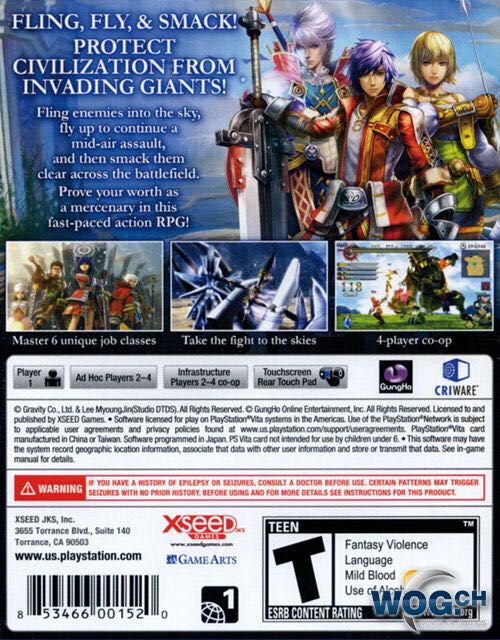 Ragnarok Odyssey - Sony PlayStation Vita (PS Vita) video game collectible - Main Image 2