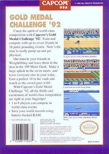 Gold Medal Challenge ’92 - Nintendo Entertainment System (NES) (Capcom) video game collectible - Main Image 2