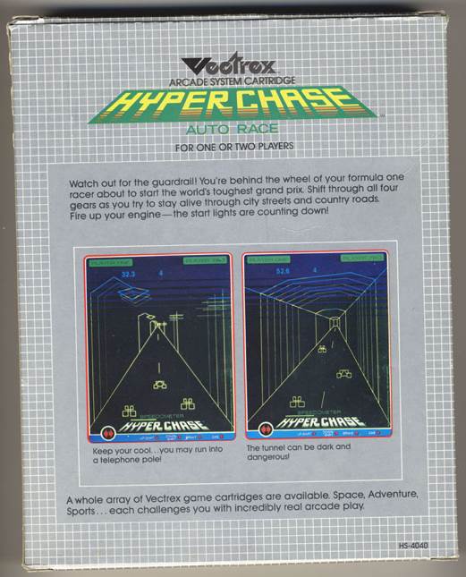 Hyper Chase - VES video game collectible - Main Image 2