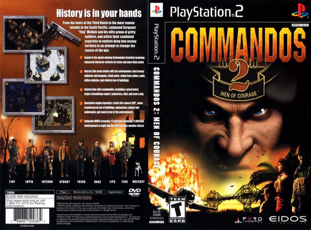 Commandos 2 : Men Of Courage - Sony PlayStation 2 (PS2) (1) video game collectible [Barcode 5032921014878] - Main Image 2