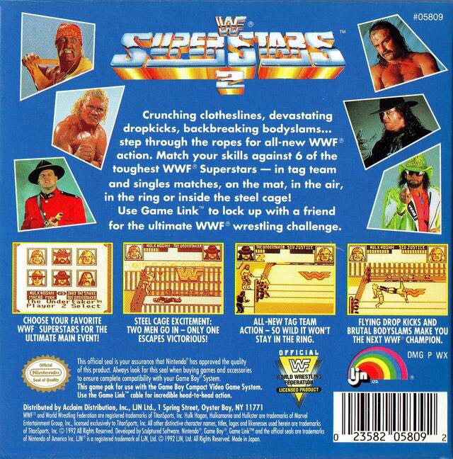 WWF Superstars 2 - Nintendo Game Boy video game collectible - Main Image 2