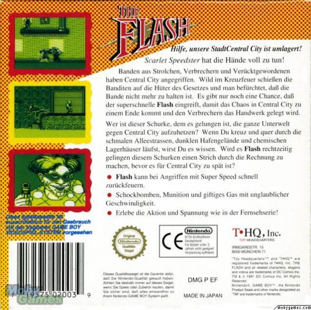 The Flash - Nintendo Game Boy (THQ) video game collectible - Main Image 2