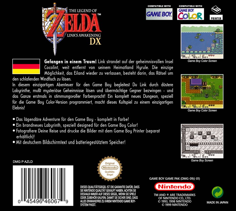 Legend Of Zelda Links Awakening DX - Nintendo Game Boy Color (Nintendo) video game collectible - Main Image 2