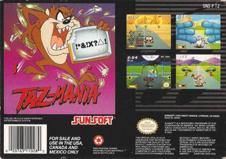 Tazmania (Loose) - Nintendo Super Nintendo Entertainment System (SNES) video game collectible - Main Image 2